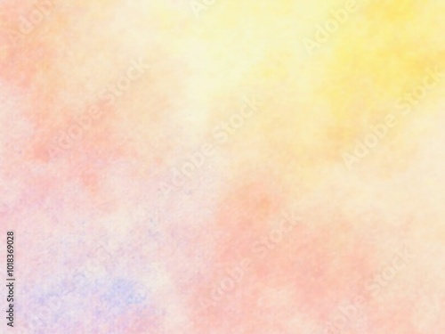 Soft Pastel Watercolor Gradient Texture - Abstract Graphic Design with Yellow, Pink, and Blue Tones