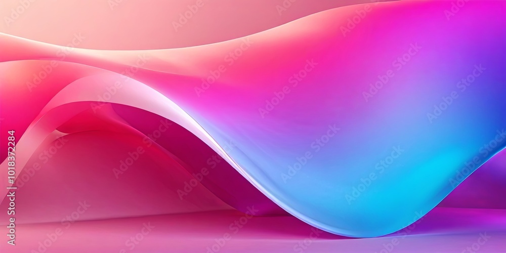 A colorful, abstract background with a pink and blue wave A colorful, abstract background with a pink and blue wave