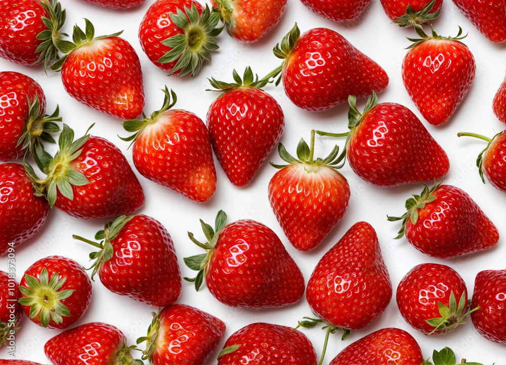 Strawberry isolated. Strawberry with half on white background. Strawberry fruit with leaf. With clipping path Strawberry isolated. Strawberry with half on white background. Strawberry fruit with leaf. With clipping path
