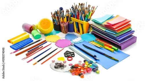Colorful Art Supplies for Kids and Adults   Creativity and Fun
