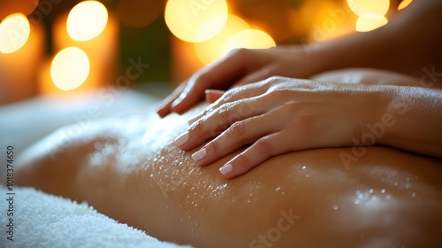 Wallpaper Mural Experienced physiotherapist massaging a client back to promote healing and well-being in a therapeutic setting Torontodigital.ca