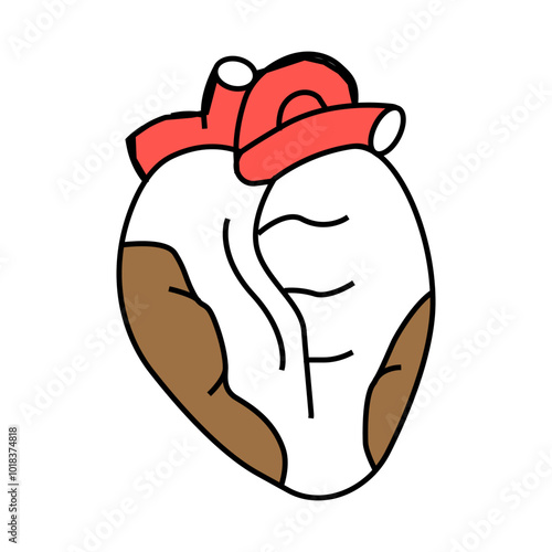 cancer nicotine line icon vector. cancer nicotine sign. isolated symbol illustration