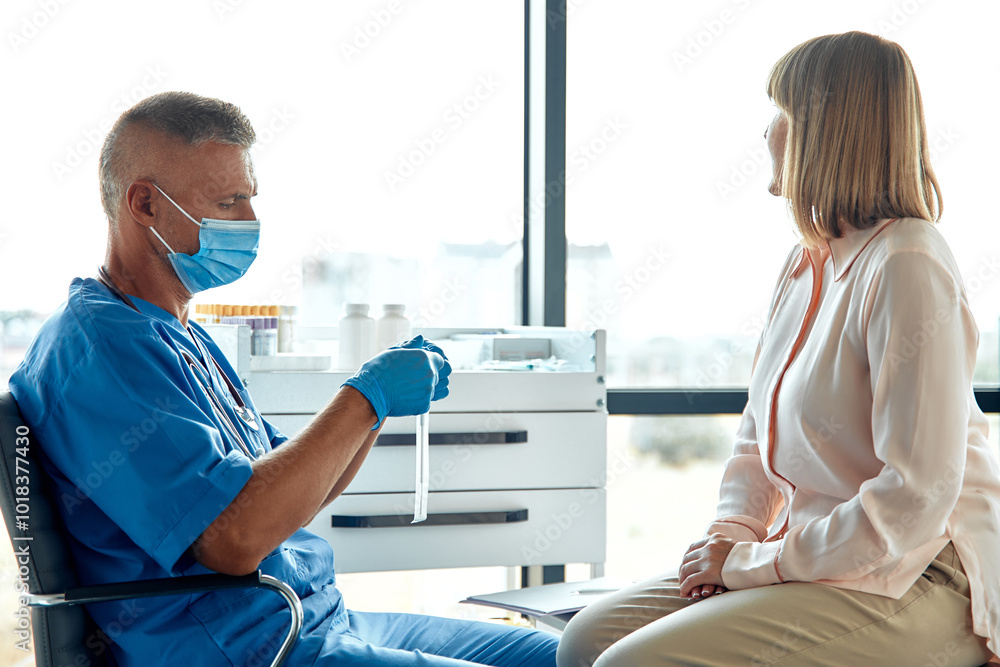 Fototapeta premium Virus test in the clinic