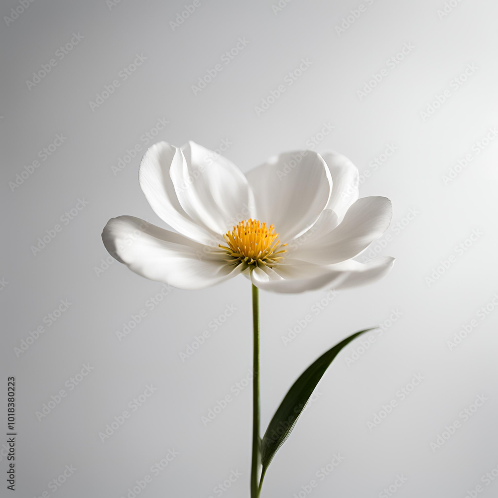 Fototapeta premium Decoração minimalista com flores.