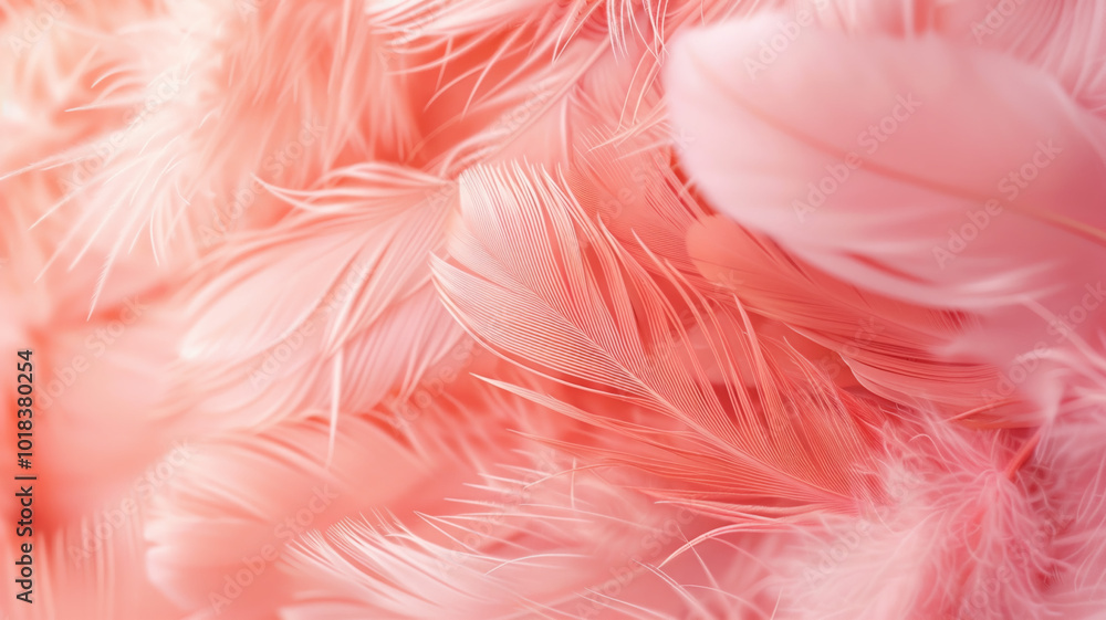 Softness pink background from feathers Softness pink background from feathers
