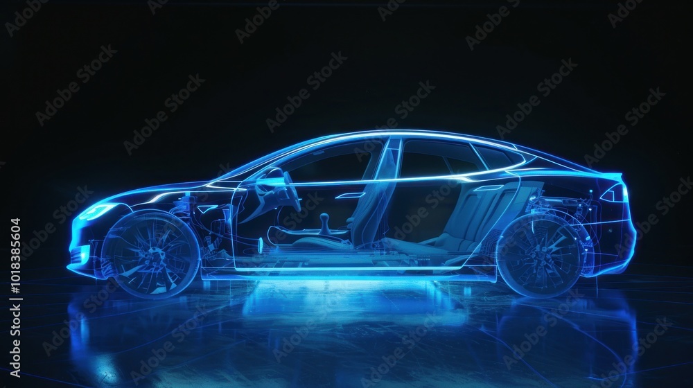 Electric Car Outline Electric Car Outline