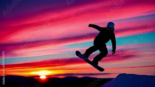 Wallpaper Mural silhouette of jumping person Torontodigital.ca