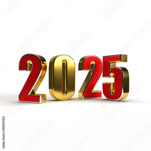 Happy new year 2024 golden 3d numbers with luxury text transparent background