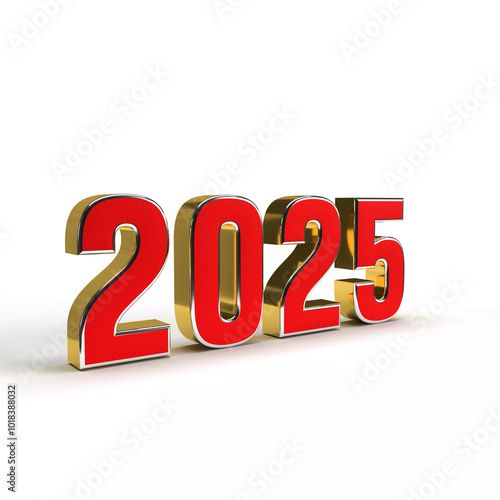 Happy new year 2024 golden 3d numbers with luxury text transparent background
