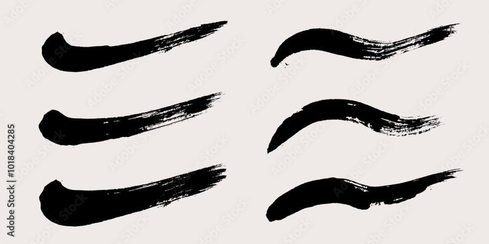 Brush stroke vector. Painted waves and curves. Grunge brush and textured backgrounds Brush stroke vector. Painted waves and curves. Grunge brush and textured backgrounds