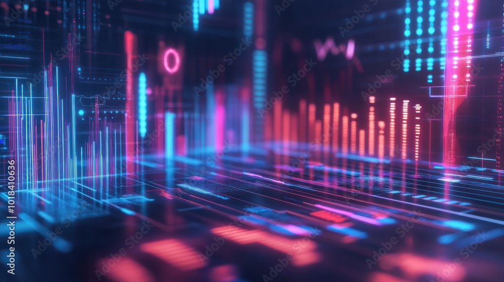 Financial charts and Business analysis big data screen Digital marketing virtual technology concept Financial charts and Business analysis big data screen Digital marketing virtual technology concept