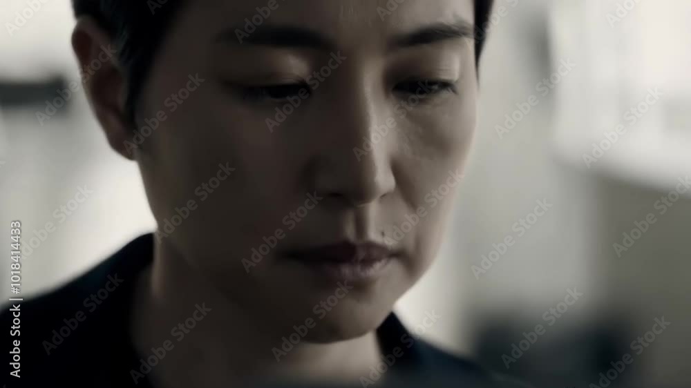 Avoidant person standing alone, emotional detachment, attachment style concept Avoidant person standing alone, emotional detachment, attachment style concept