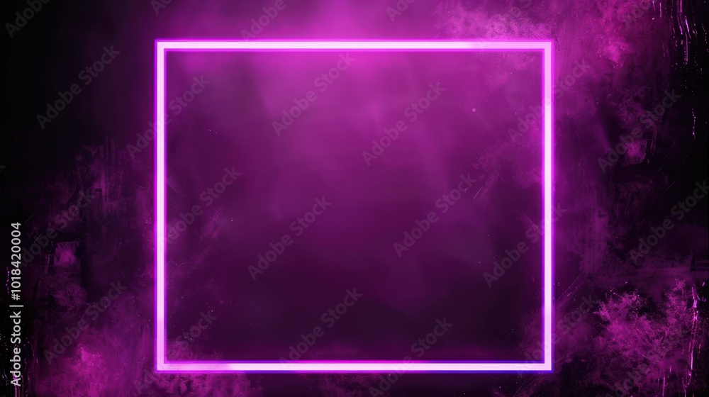 Obraz premium Purple Neon Frame