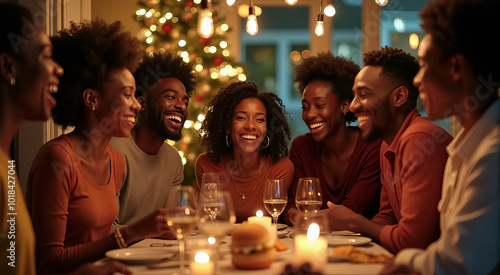 Four women are sitting around a table with wine glasses