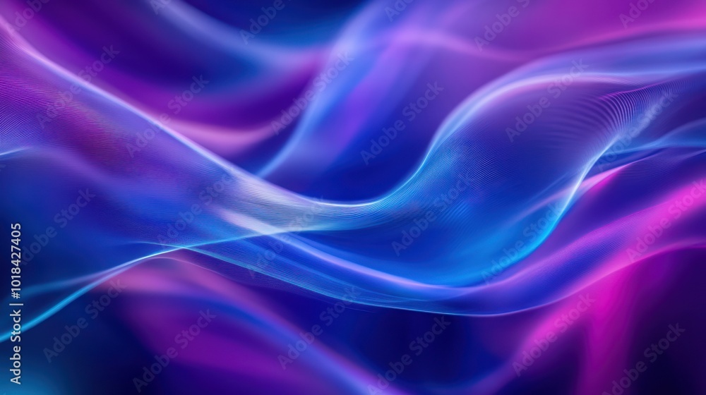 Obraz premium Abstract Glowing Waves