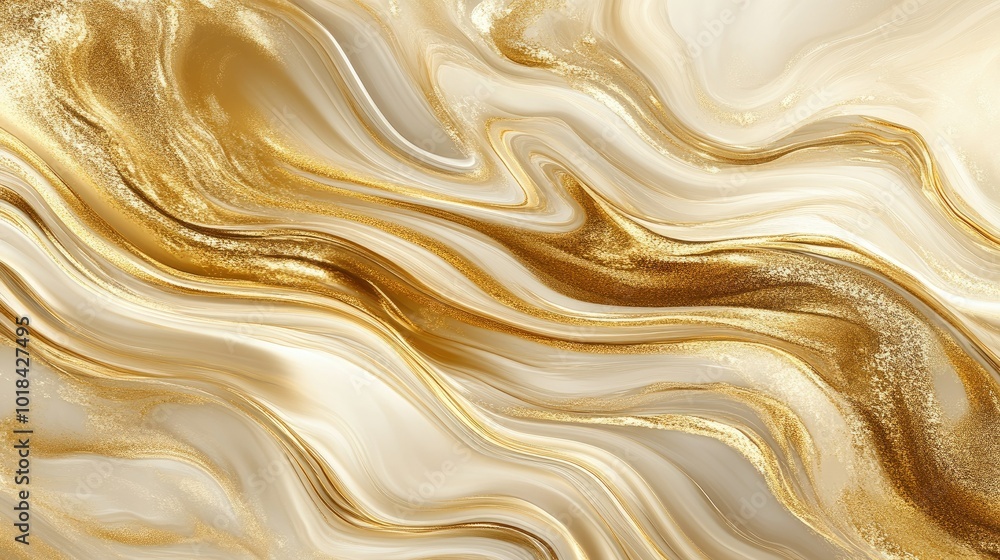 Smooth gold background with flowing liquid patterns, forming a continuous, luxurious design. Smooth gold background with flowing liquid patterns, forming a continuous, luxurious design.
