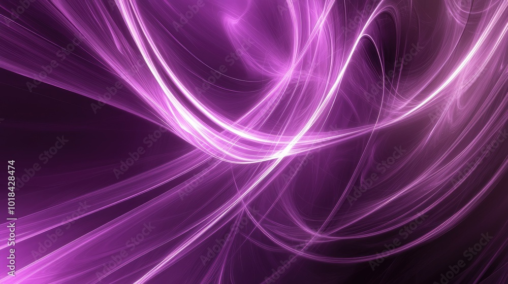 Speed lines and curved shapes form a glowing purple pattern for a business abstract theme. Speed lines and curved shapes form a glowing purple pattern for a business abstract theme.