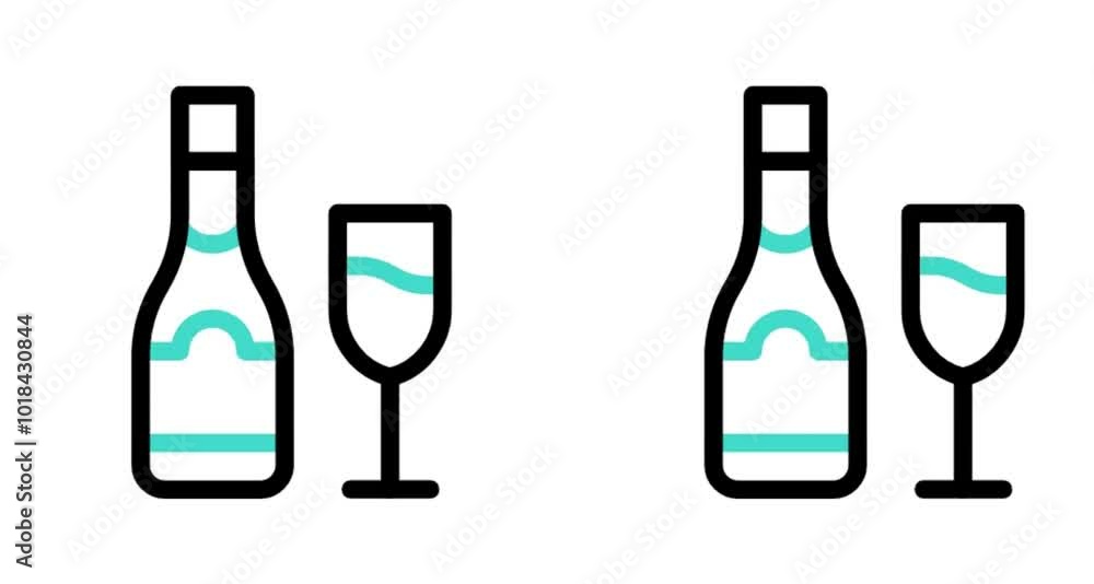 bottle and glasses bottle and glasses