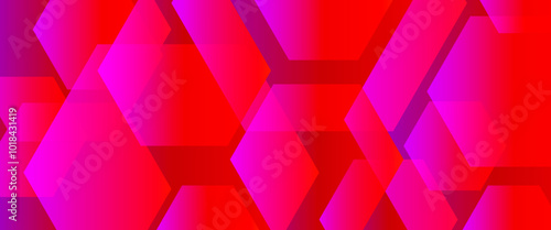 techno abstract background overlap layer on dark space with mixing colors effect decoration. Modern graphic design element hexagons style concept for web banner, flyer, card or brochure cover