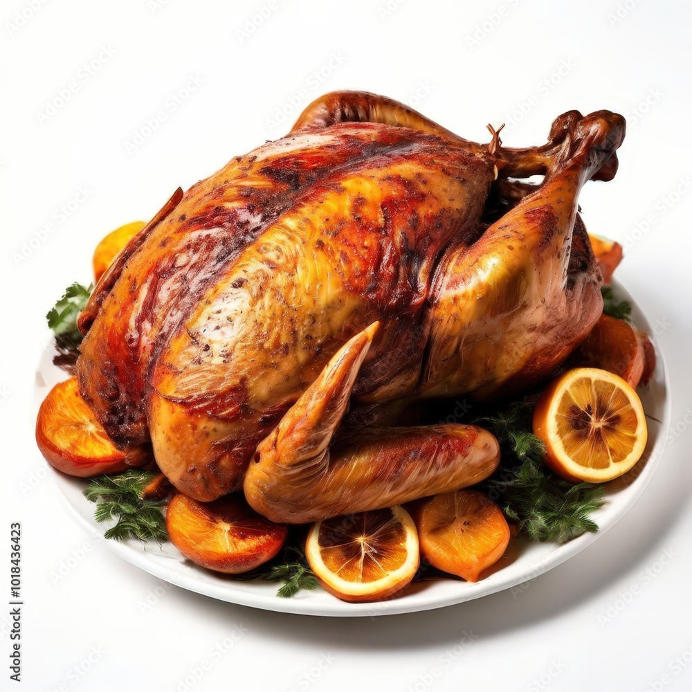 the AI Image Generator, turkey on plate with vegetables and tomatoes the AI Image Generator, turkey on plate with vegetables and tomatoes