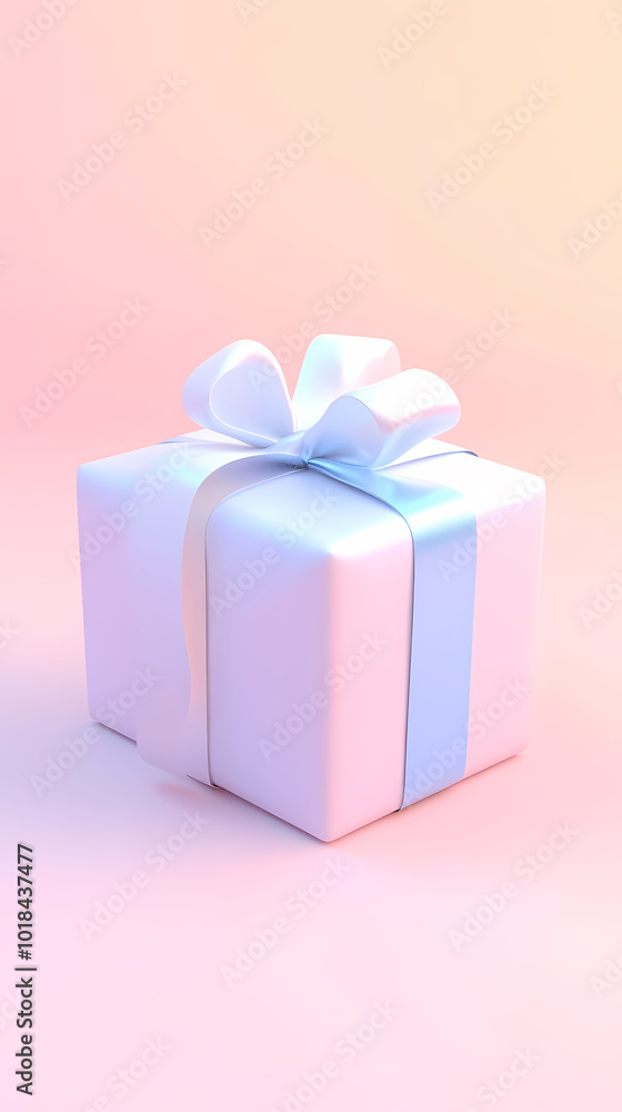 Obraz premium Elegant design of a pink and blue gradient gift box