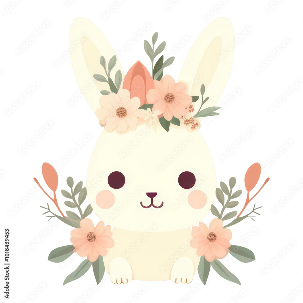 PNG Rabbit animal mammal flower. PNG Rabbit animal mammal flower.