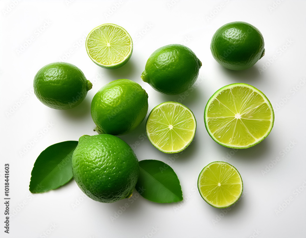 Lime, isolated on a clean white background Lime, isolated on a clean white background