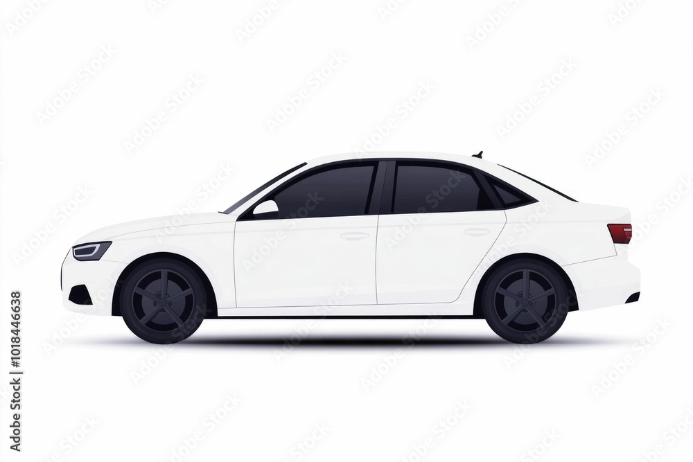 A simple minimalistic icon depicting the essential elements of a car including the door window and side mirror all isolated against a clean white background A simple minimalistic icon depicting the essential elements of a car including the door window and side mirror all isolated against a clean white background