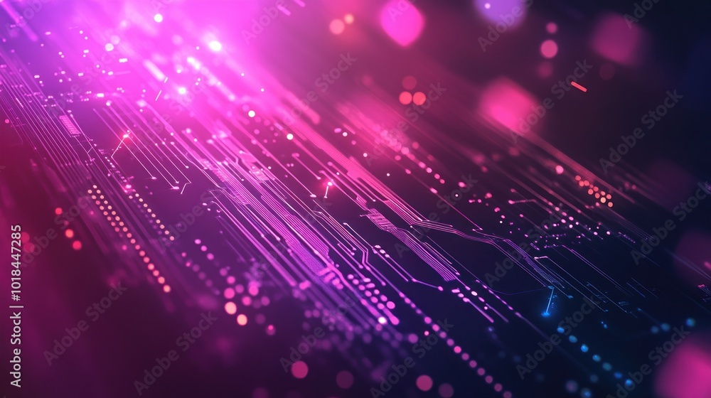 Fototapeta premium Abstract digital illustration representing technology and connectivity gradient background