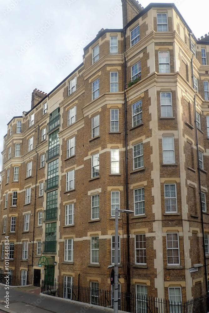 Old apartment building in the city Old apartment building in the city