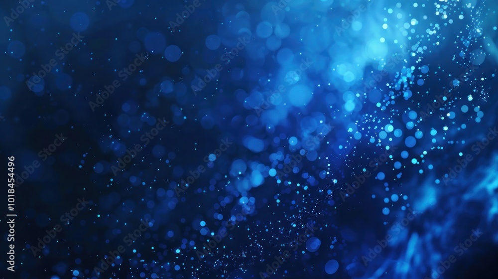 Fototapeta premium Abstract Blue Bokeh Background
