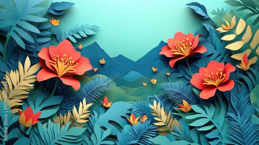 Vibrant Firebush Plant in a Scenic Landscape Vibrant Firebush Plant in Scenic Nature Vibrant Firebush Plant in a Scenic Landscape Vibrant Firebush Plant in Scenic Nature