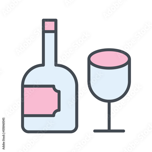 Wine Glass Vector Icon