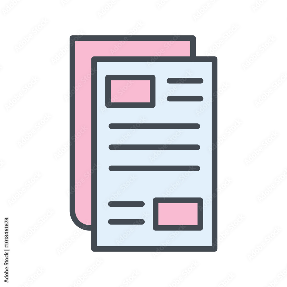 Newspaper Vector Icon Newspaper Vector Icon