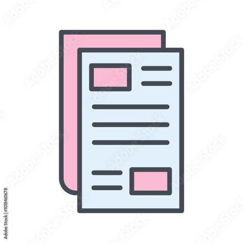 Newspaper Vector Icon