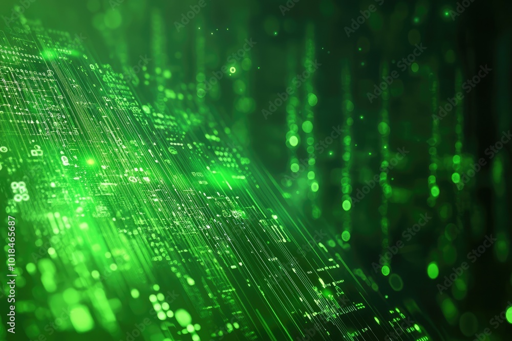 Abstract green digital patterns and textures. Abstract green digital patterns and textures.