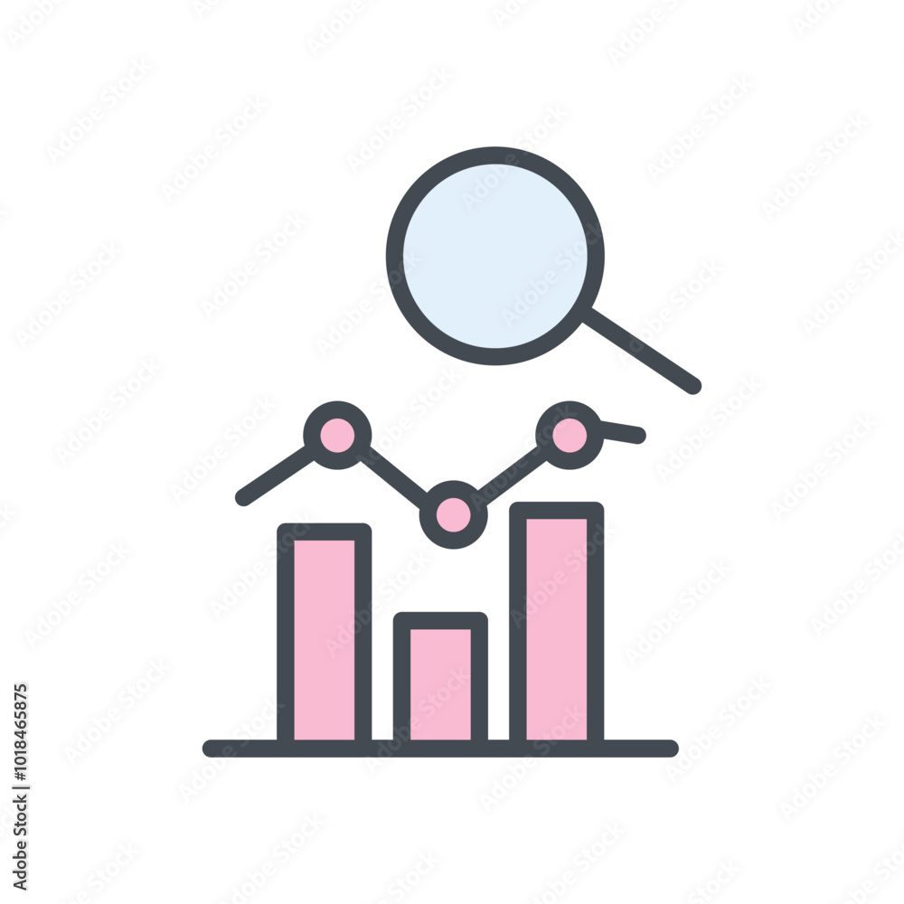 Digital Analytics Vector Icon Digital Analytics Vector Icon