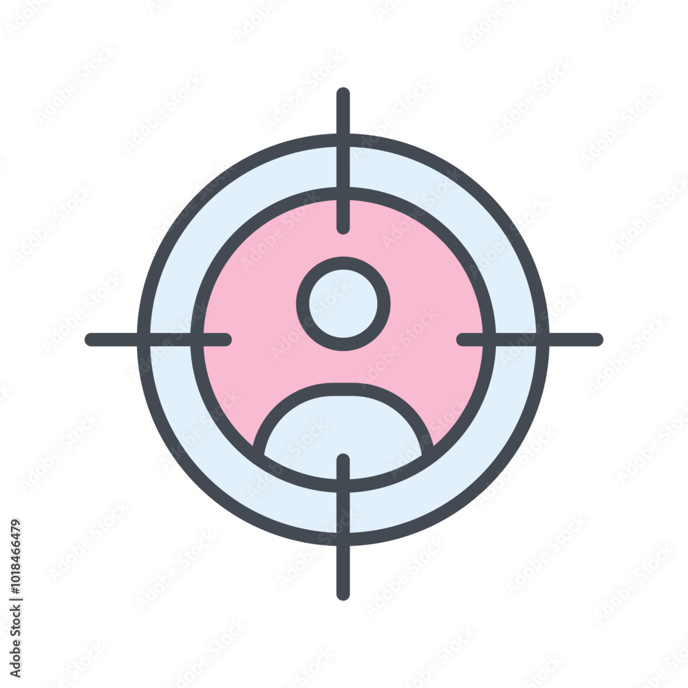 Target Audience Vector Icon Target Audience Vector Icon