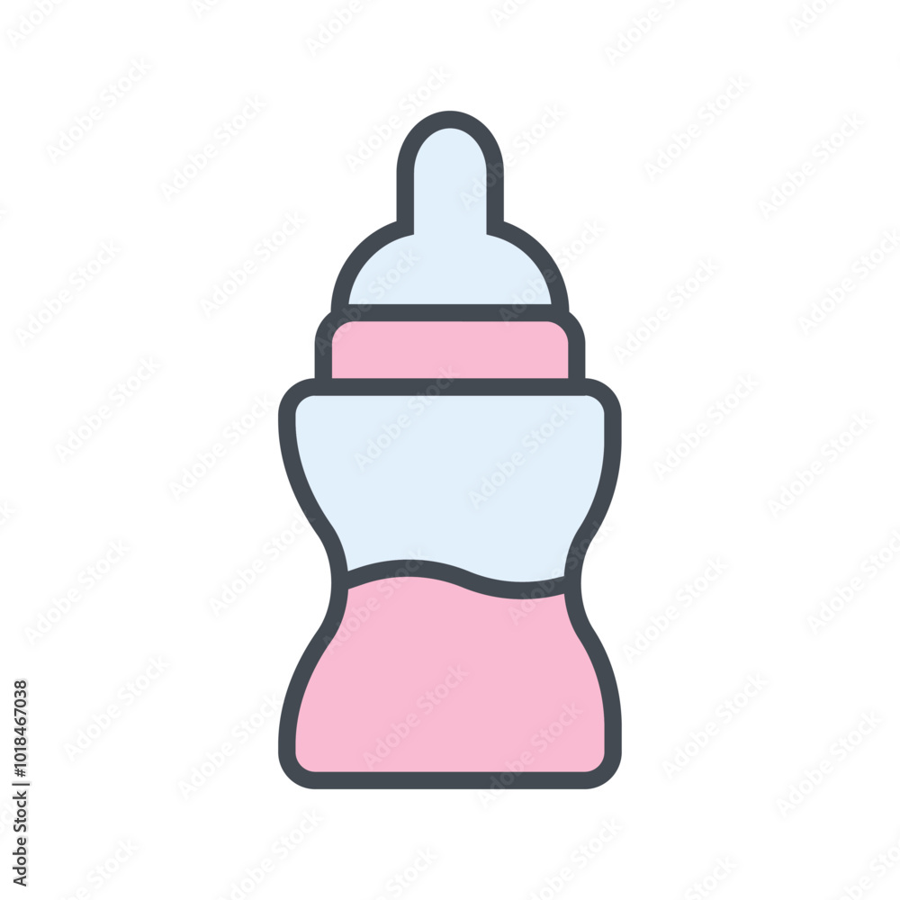 Bottle Feeding Vector Icon Bottle Feeding Vector Icon