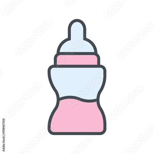 Bottle Feeding Vector Icon