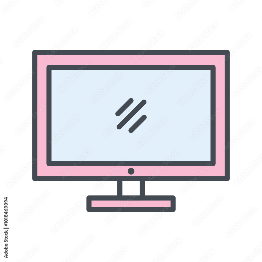 Monitor Vector Icon Monitor Vector Icon
