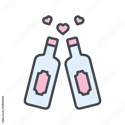 Wine Chill Vector Icon
