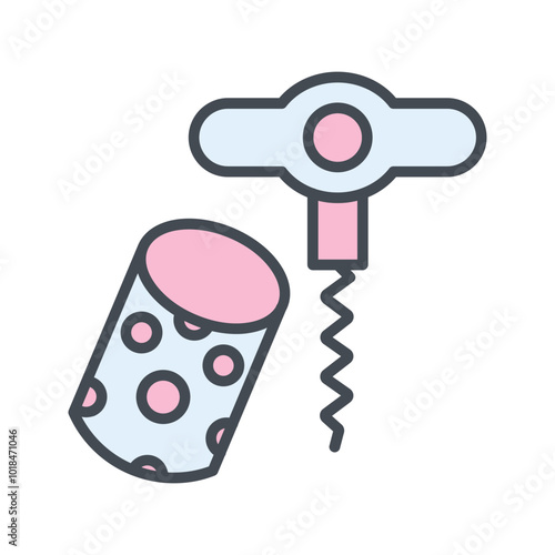 Wine Cork Vector Icon