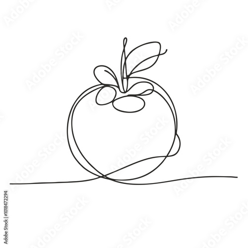 Blueberry. Icon. Vector drawing. One-line drawing. A simple drawing depicting a continuous line of a item .