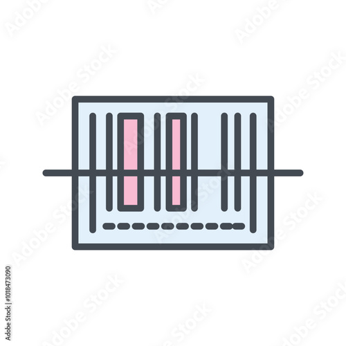 Barcode Shipping Vector Icon