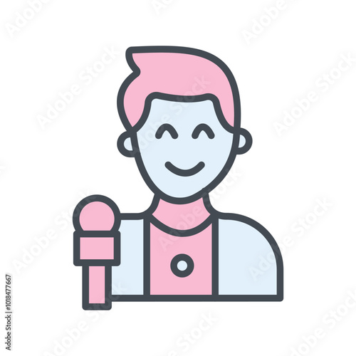 News Correspondent Vector Icon