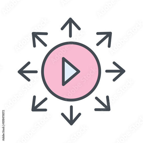 Viral Content Vector Icon