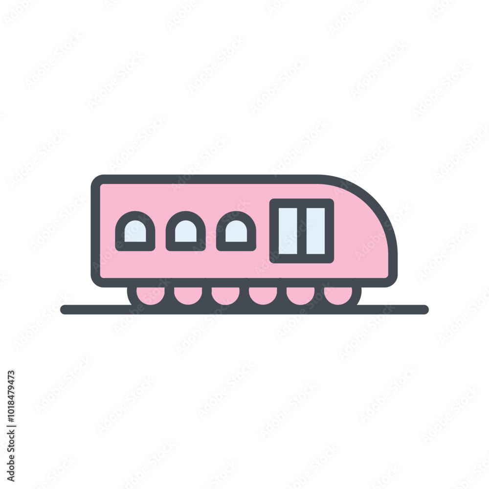 Fototapeta premium Monorail Vector Icon