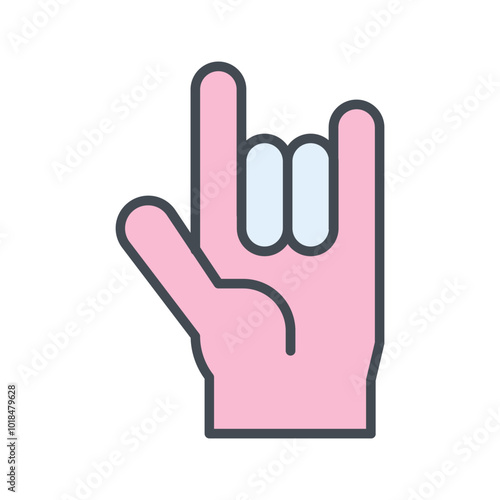 Love You Gesture Vector Icon