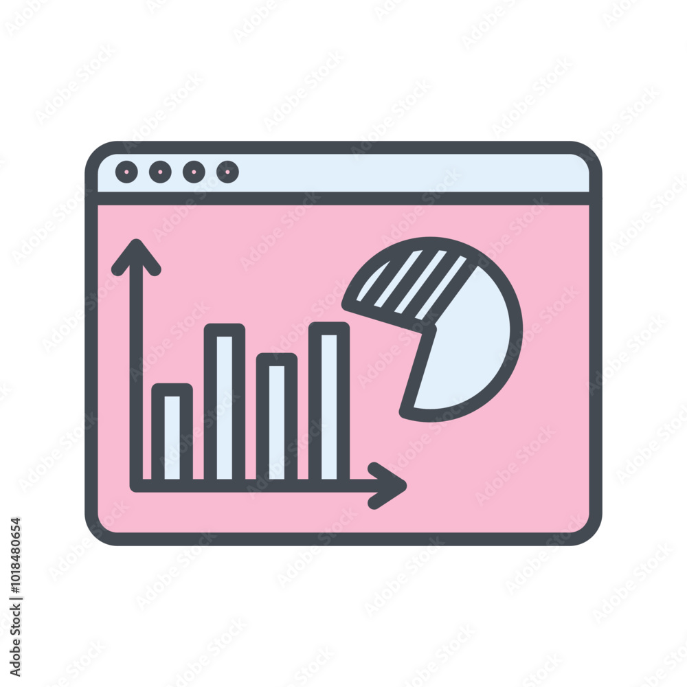 Data Visualization Vector Icon Data Visualization Vector Icon